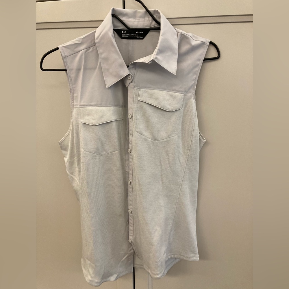 under armour gray tank